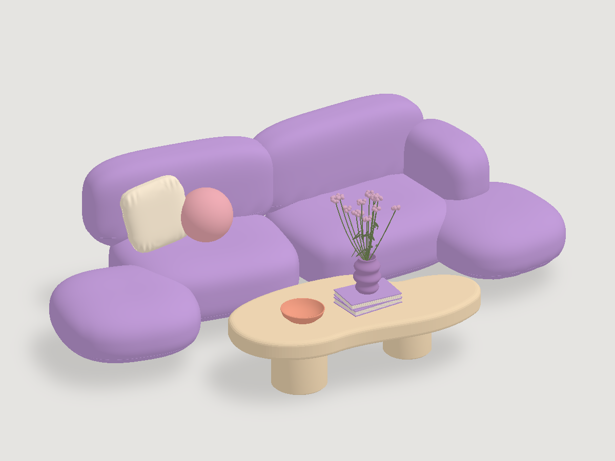 Soft Forms lounge concept